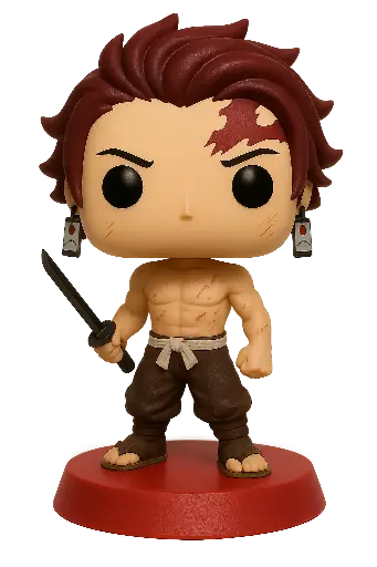 Tanjiro con Katana – Figura 3D estilo Pop